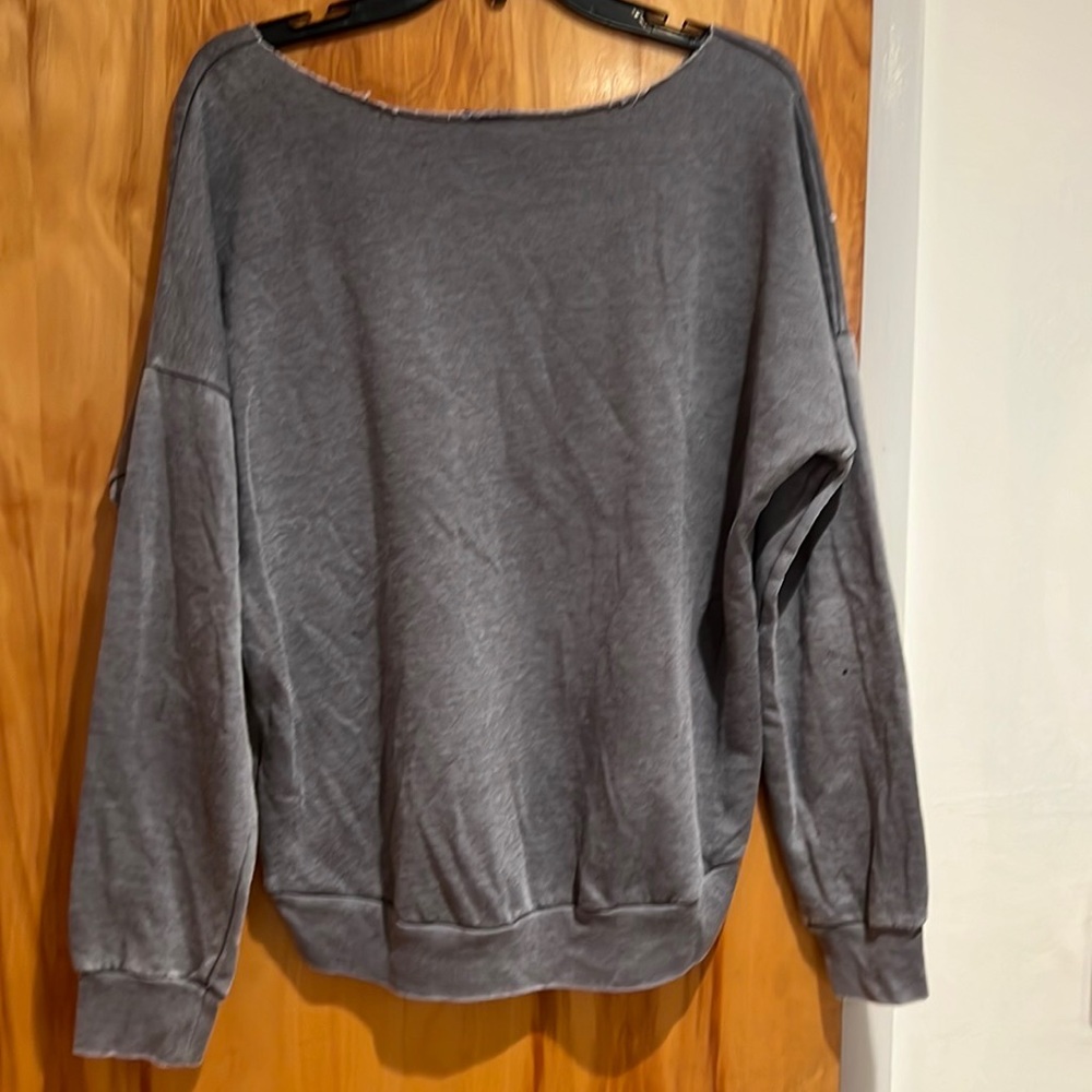 Yes Way Rose. Distressed sweatshirt. - Picture 2 of 4